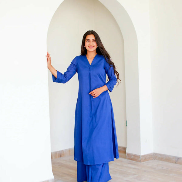 Aayaa Designer Pure Cotton 2 Piece Set Kurti & Set - Distacart