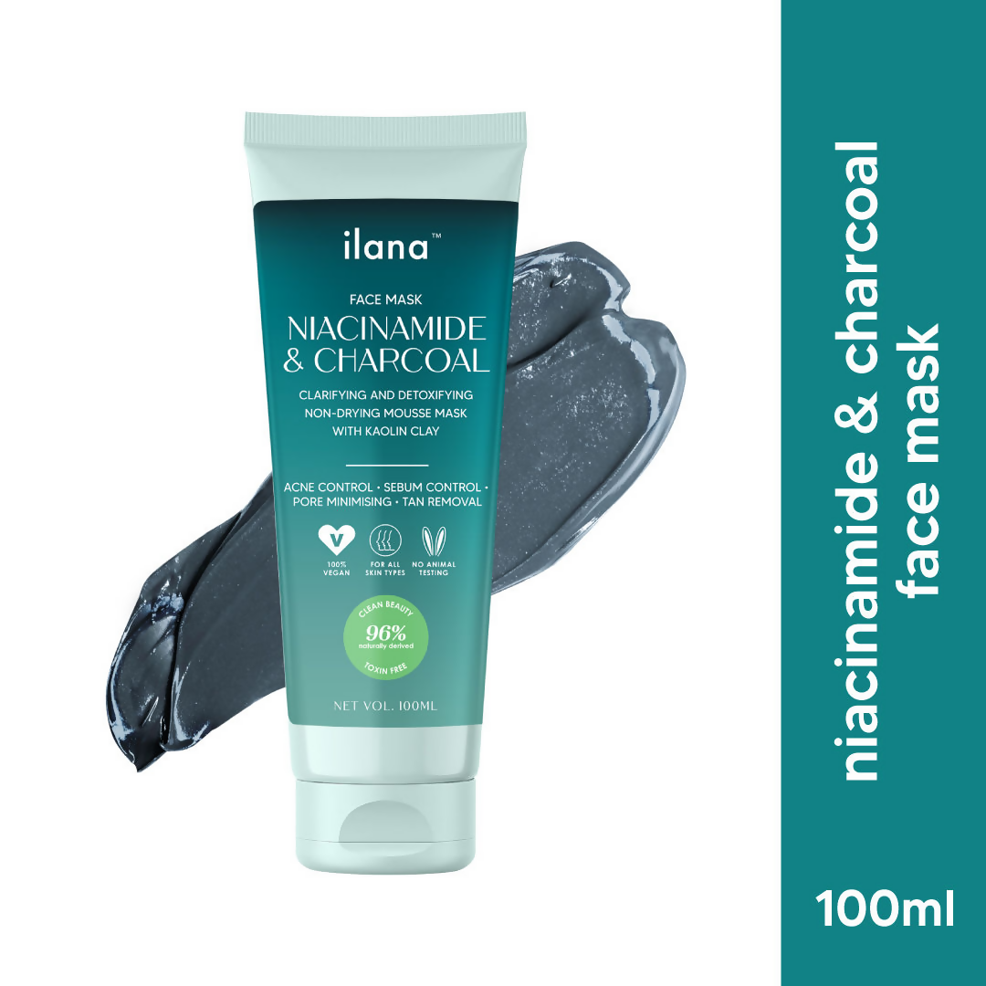 Ilana Niacinamide And Charcoal Face Mask With Kaolin Clay - Distacart