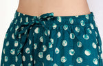 Thumbnail for Breathables Green Polka Cotton Kaftan Co-Ord Set - Dista