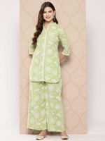 Thumbnail for Ahalyaa Women's Traditional Wear Co-ods - Pista Green - Distacart