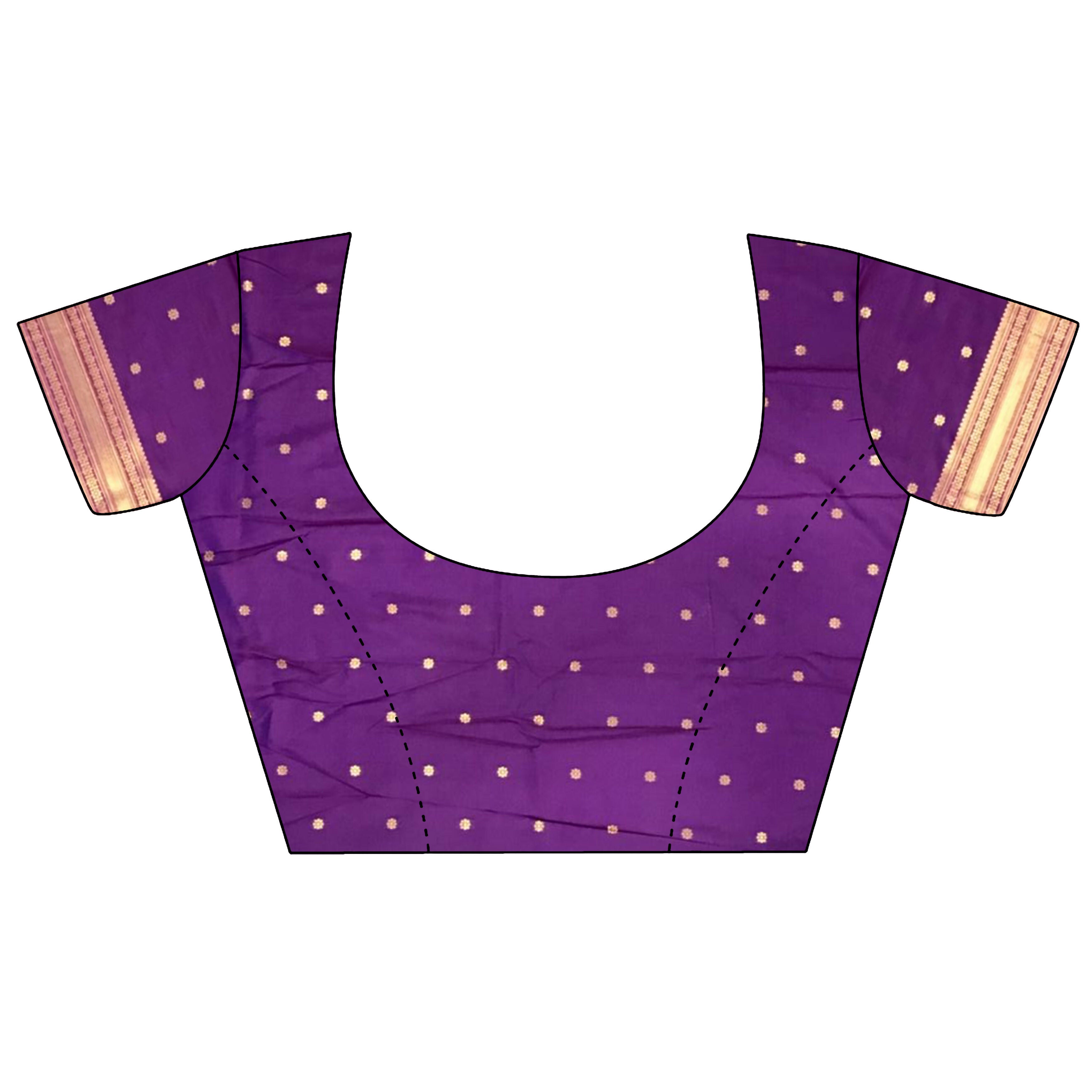 Joban Fashion Purple Banarasi Soft Silk Woven Saree