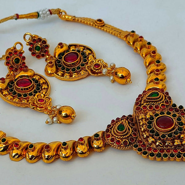Multicolor Kemp Antique Necklace Set For Women - Distacart