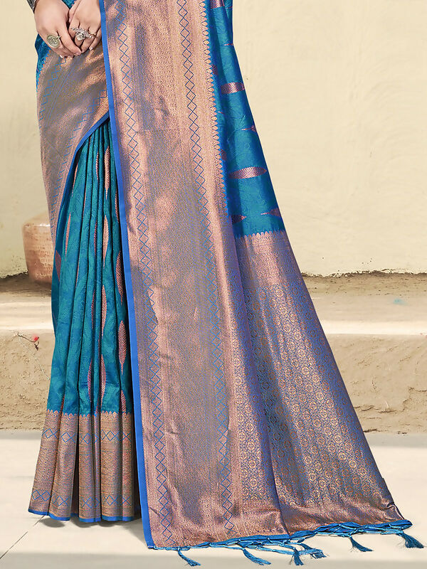 Astita Silk Blue Saree