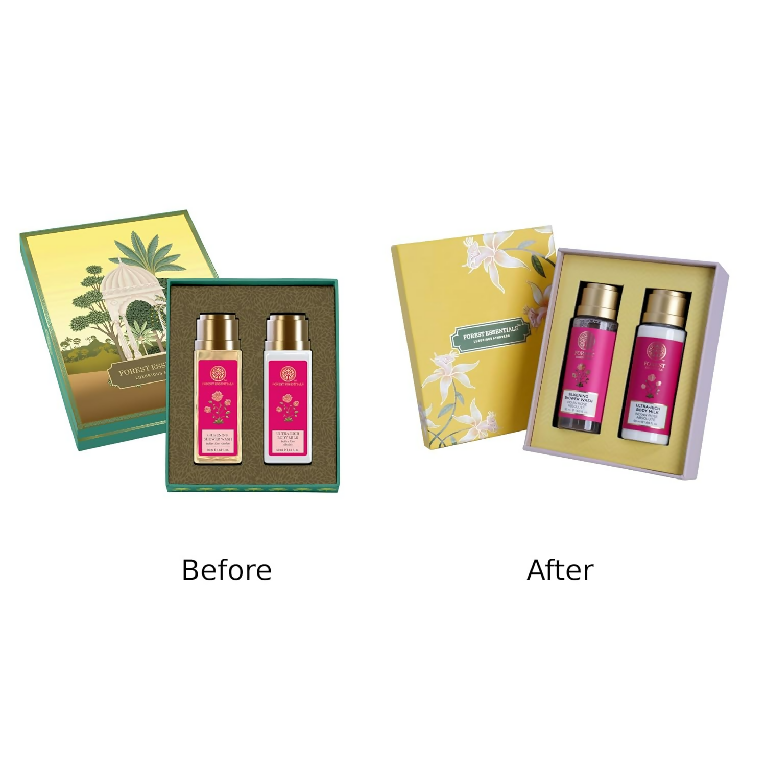 Forest Essentials Indian Rose Body Care Duo Gift Box
