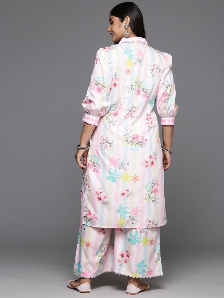 Ahalyaa Women's Traditional wear Kurta Set - Pink - Distacart