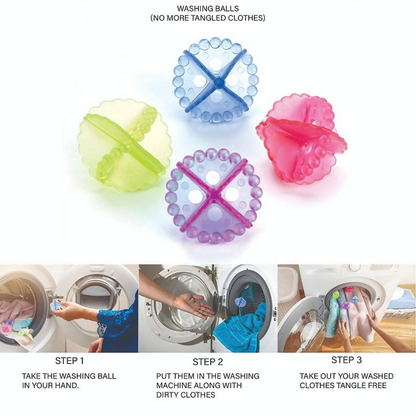Success Stationery 12-Pack Reusable Washing Balls for Washing Machine - Dista