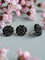 Thumbnail for Inhanns Rangmani Crystal Duo – Adjustable Ring + Statement Earrings Set - Black - Distacart