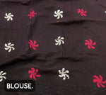 Thumbnail for Arfa Fashion House Mustered Combination Pure Chanderi Cotton Batik Printed Saree - Distacart
