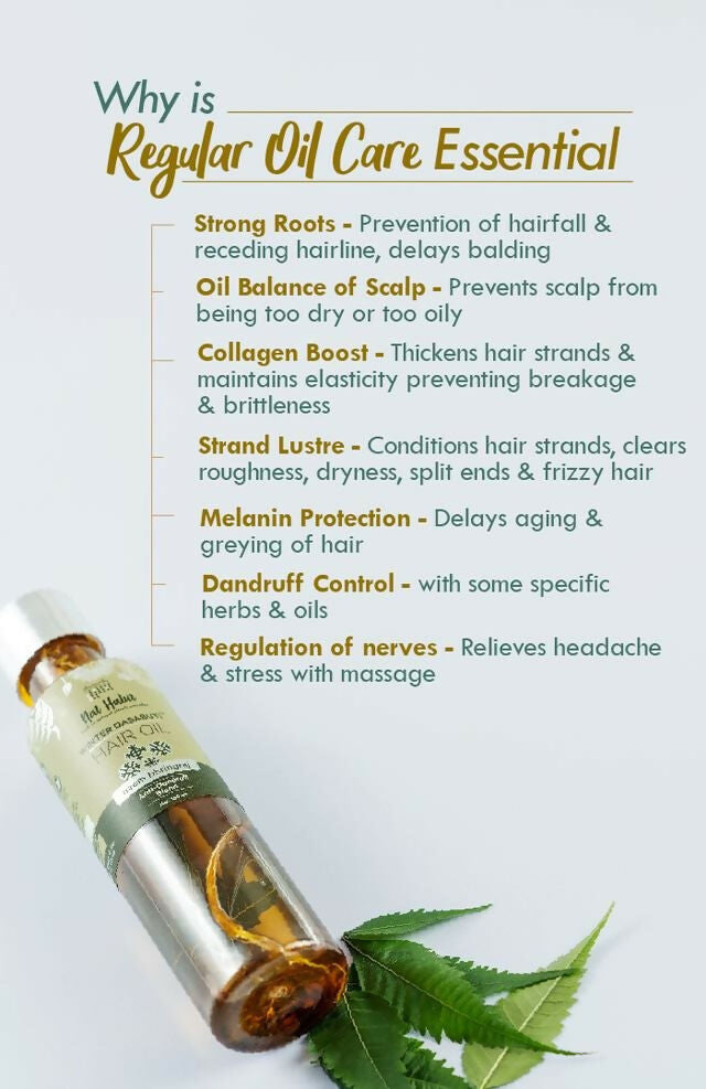Nat Habit Neem Bhringraj Winter Hair Oil - Distacart