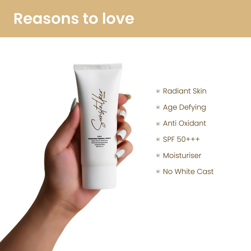 Personal Touch Sunstalker Korea 3-1 Water Based Moisturiser Serum With Sunscreen SPF50+++ - Distacart