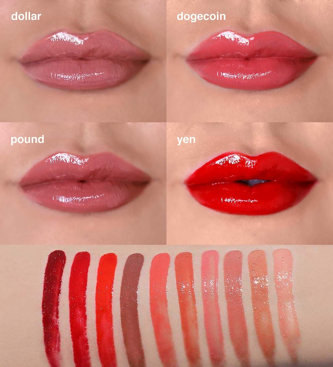 Rude Cosmetics High Gloss Profit Lip Lacquer - Dogecoin - Distacart