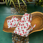 Thumbnail for Oak & Lily 100% Cotton Kitchen Apron-Red Poppy Flower - Dista