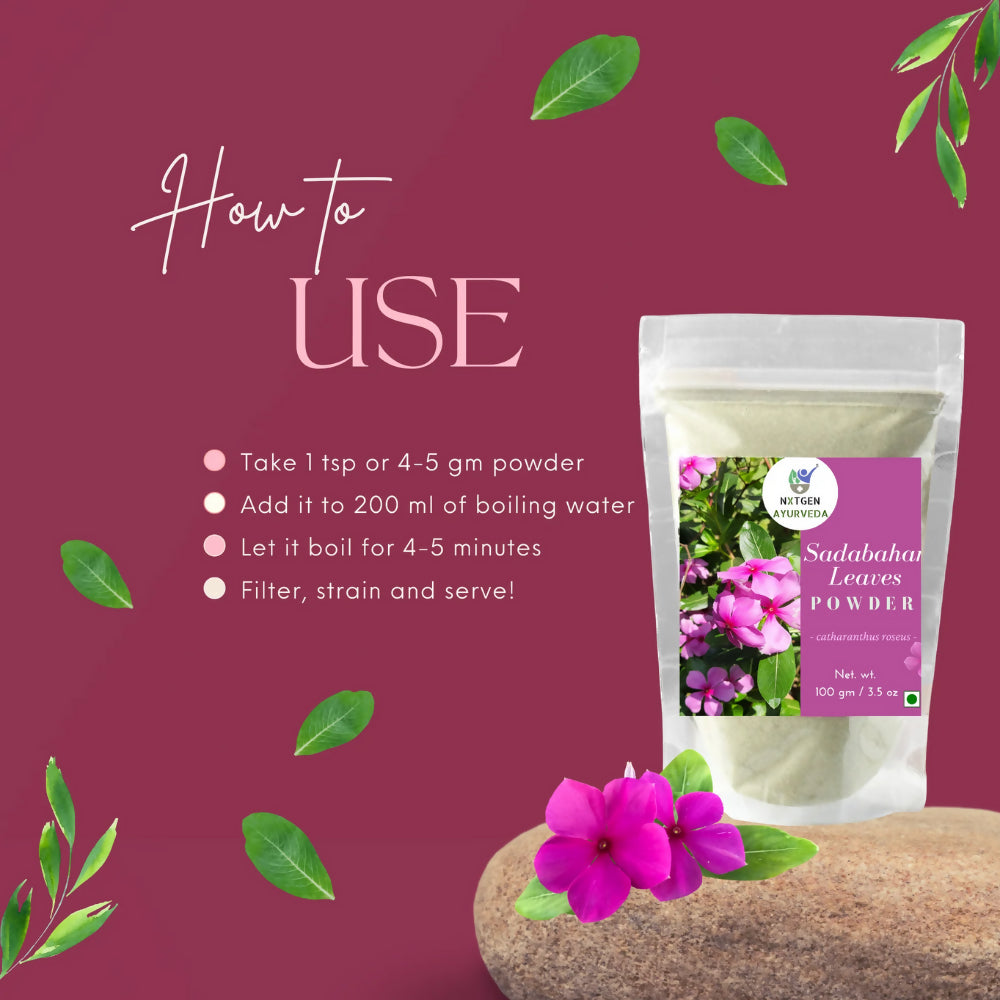 Nxtgen Ayurveda Sadabahar Leaves Powder