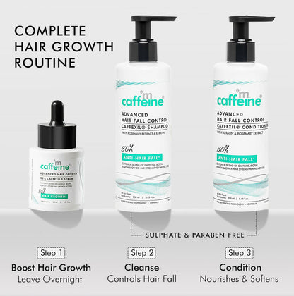 mCaffeine Advanced Hair Fall Control Caffexil Shampoo with Rosemary - Distacart