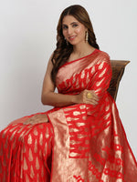 Thumbnail for Astita Banarasi Silk Red Saree