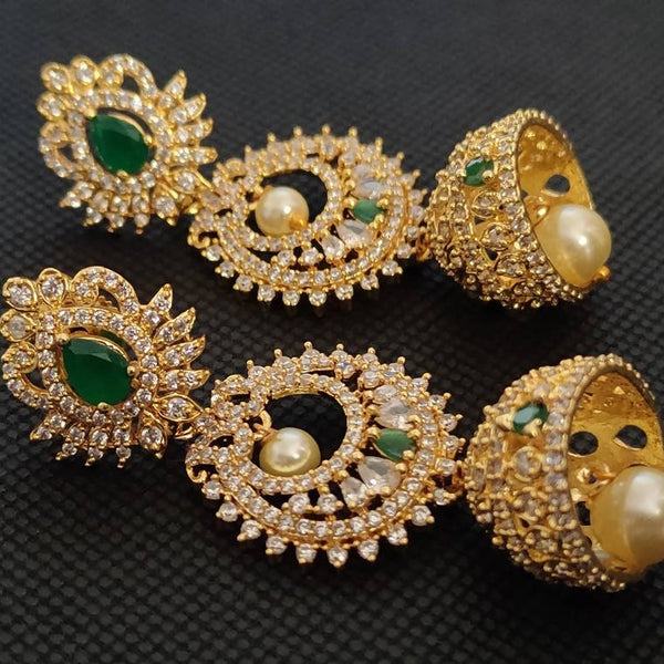 AD Emeralds 4 in 1 Earrings