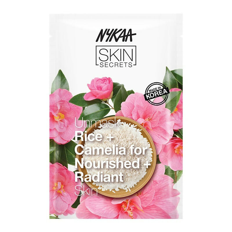 Nykaa Skin Secrets Exotic Indulgence Rice + Camellia Sheet Mask For Nourished & Radiant Skin - Distacart