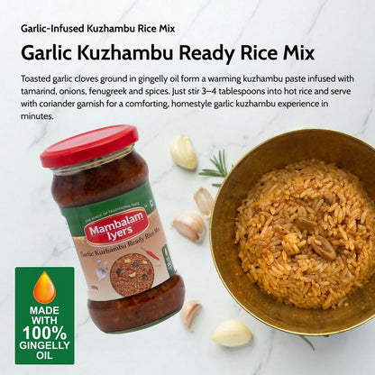 Mambalam Iyers Garlic Kuzhambu Ready Rice Mix - Distacart