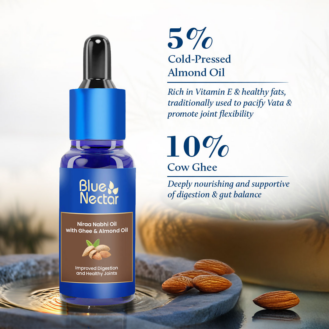 Blue Nectar Niraa Nabhi Oil with Almond Oil - Distacart