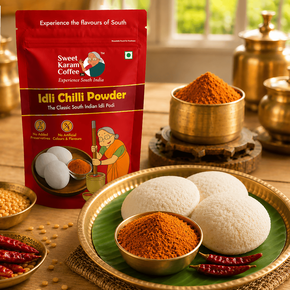 Sweet Karam Coffee Idli Powder (Chilli Gun Powder) - Dista
