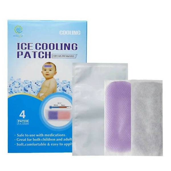 AHC Baby & Kids Cooling Gel Patch For Fever Colour changing Patch - 4 Pcs - Distacart