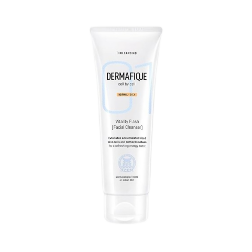 Dermafique Vitality Flash Facial Cleanser Exfoliating Face wash - Dista