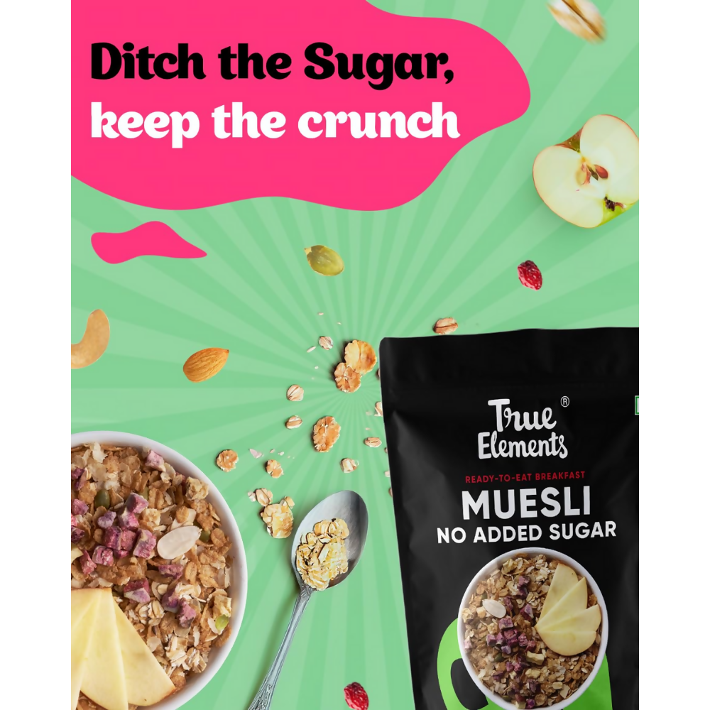 True Elements Muesli No Added Sugar - Distacart