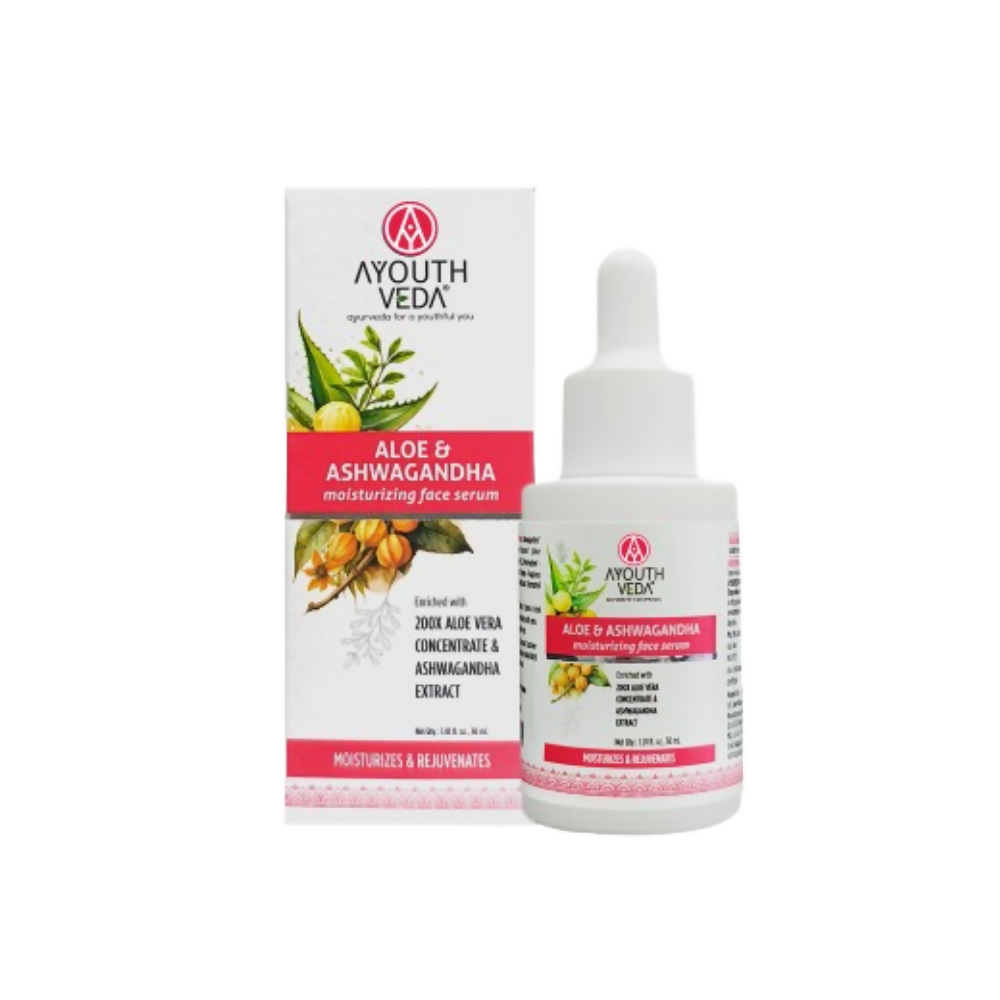 Ayouthveda Aloe & Ashwagandha Moiturizing Face Serum - Distacart
