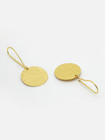 Thumbnail for NVR Women Gold-Plated Fish Hook Circle Drop Earrings - Distacart