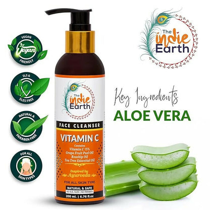 The Indie Earth Vitamin C Face Cleanser - Distacart