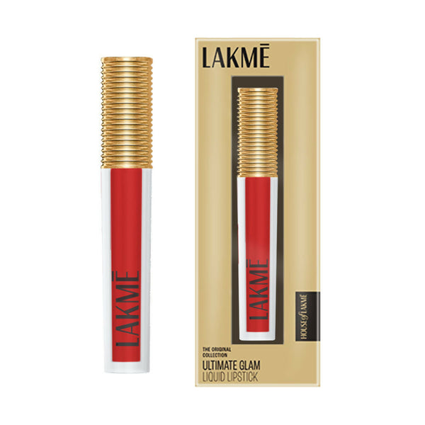 Lakme Ultimate Glam Matte Liquid Lipstick - Red Revival