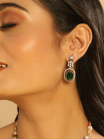 Thumbnail for Nuyug 18K Gold Plated Emerald Blossom Necklace Set