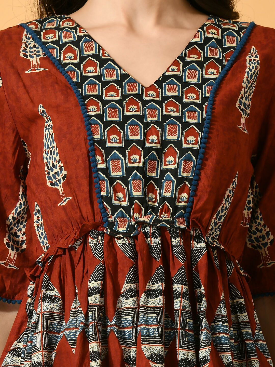 Myshka Women's Multi Fit and Flare Party Dress - Distacart