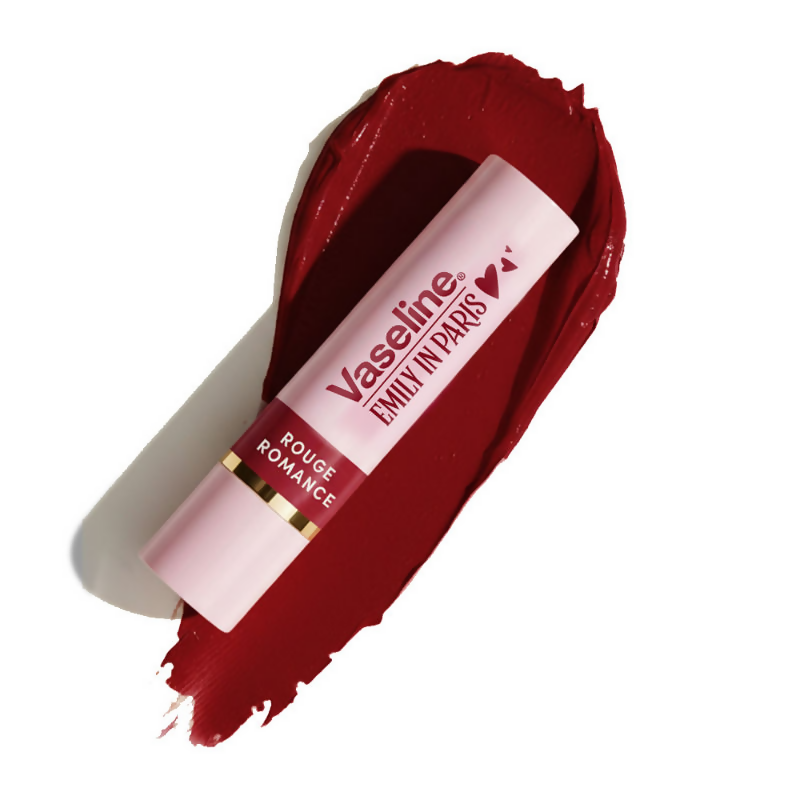 Vaseline Emily In Paris Tinted Lip Balm Stick - Rouge Romance - Distacart