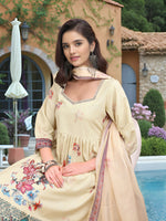 Thumbnail for Joban Fashion Off White Position Digital Print With Position Foil Kurta Set