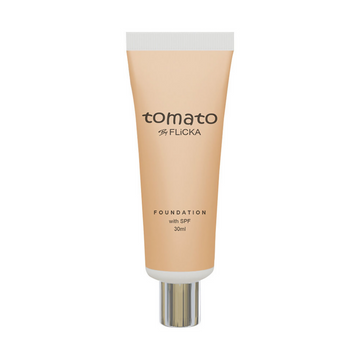 Flicka Cosmetics Tomato Moisturizing Lightweight & Long Lasting Liquid Foundation Walnut 04 - Distacart