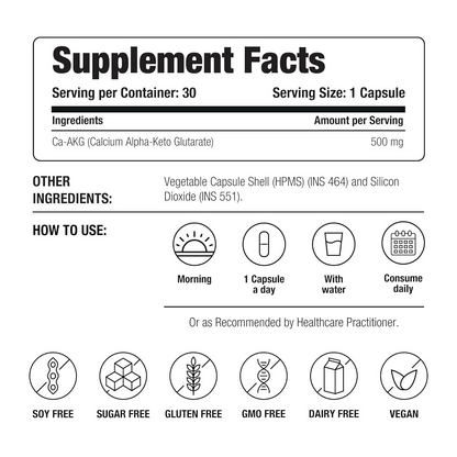 Decode Age Ca AKG Supplement Capsules - Distacart