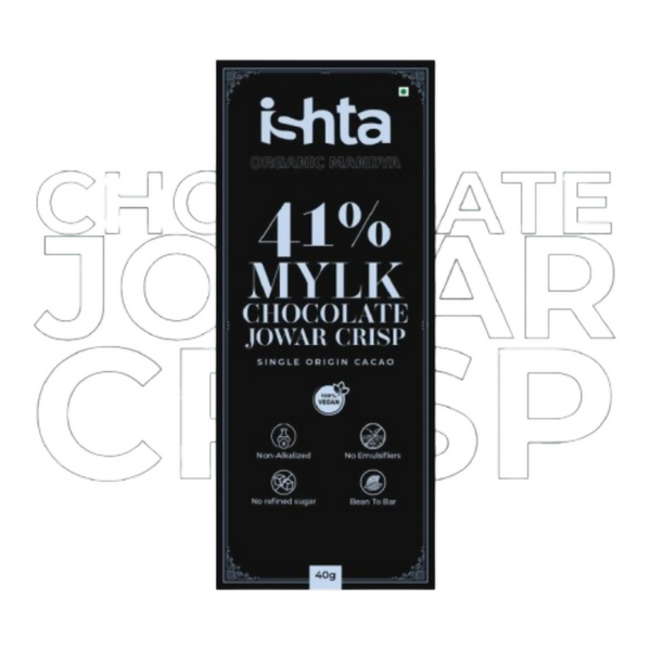 Organic Mandya 41% Mylk Chocolate with Jowar crisp - Distacart