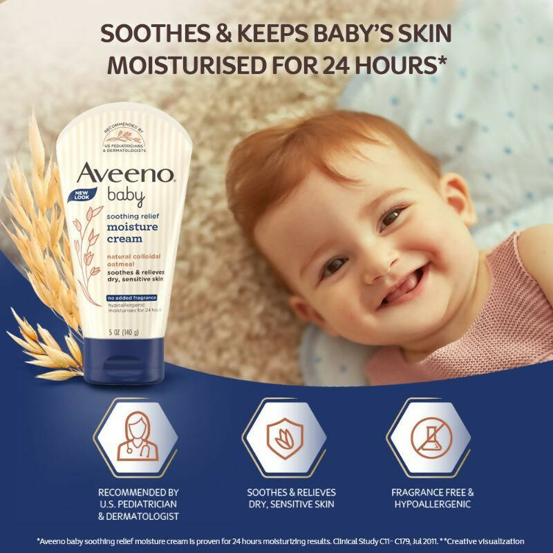 Aveeno Baby Soothing Relief Moisture Cream - Distacart