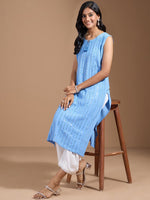 Thumbnail for Ode by House of Pataudi Women Thread Work Kurta - Distacart
