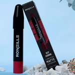 Thumbnail for Ronzille Long Stay Matte Lip Crayon - Deep Carmine - Dista
