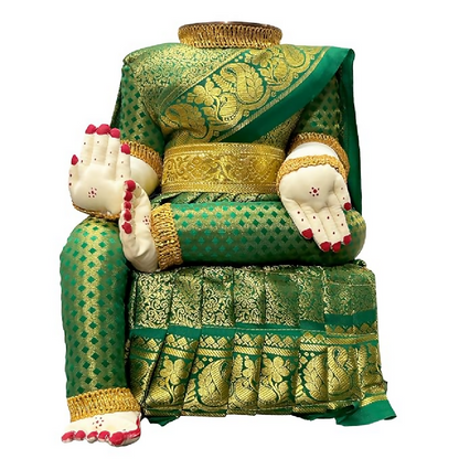 Green Saree Varalakshmi Ammavari Idol Body - Dista
