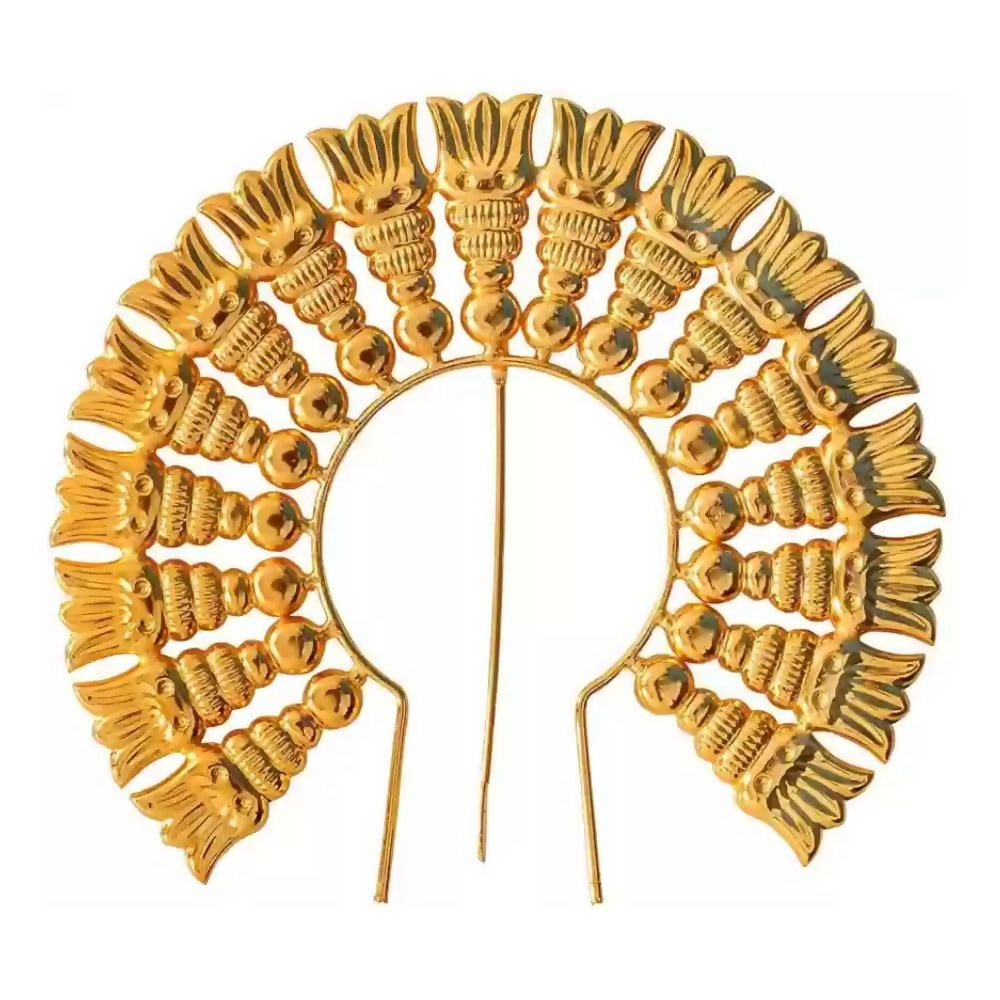 Gold Plated God Arch for Varalakshmi Pooja Decoration and Navaratri Pooja - Dista