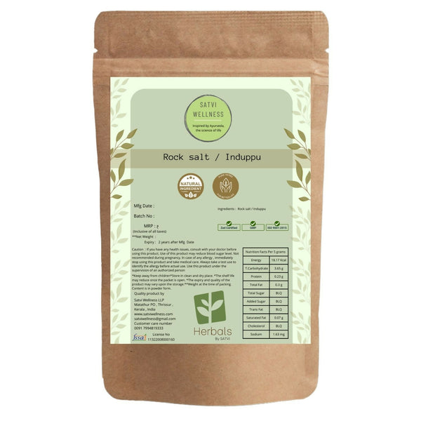 Satvi Wellness Induppu | Rock Salt - Distacart