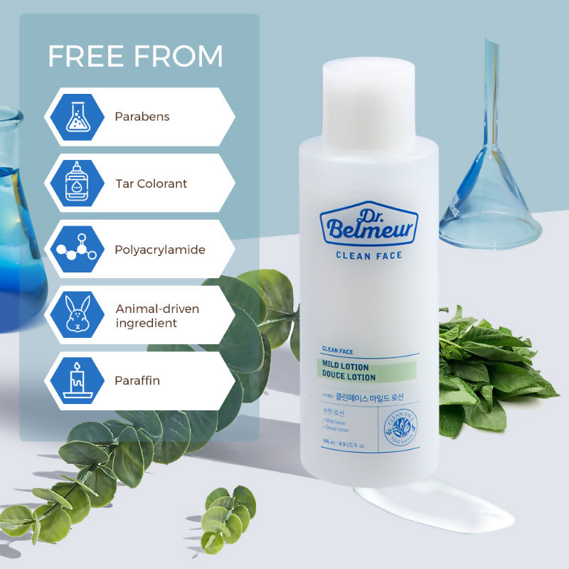 The Face Shop Dr.Belmeur Clean Face Mild Lotion With Squalane - Distacart