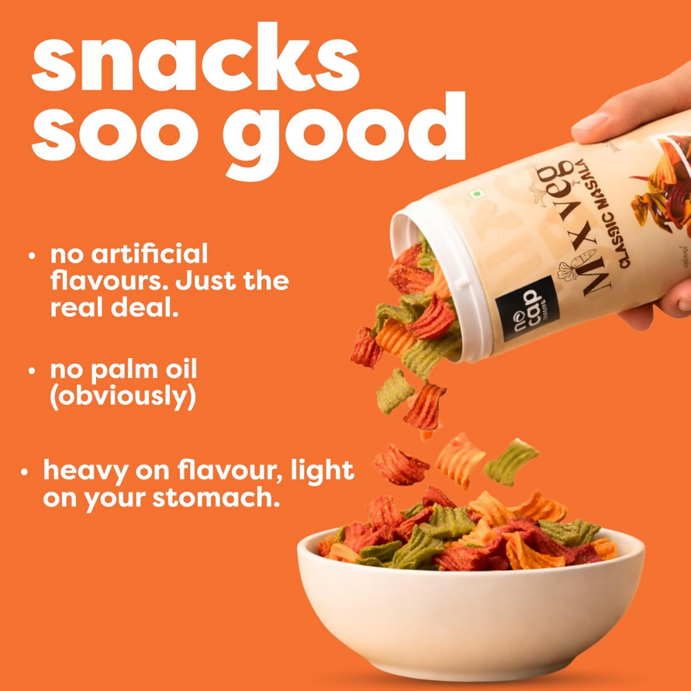Nocap foods Zero Guilt Healthy Chips - Classic Masala & Millet Jalapeno - Dista