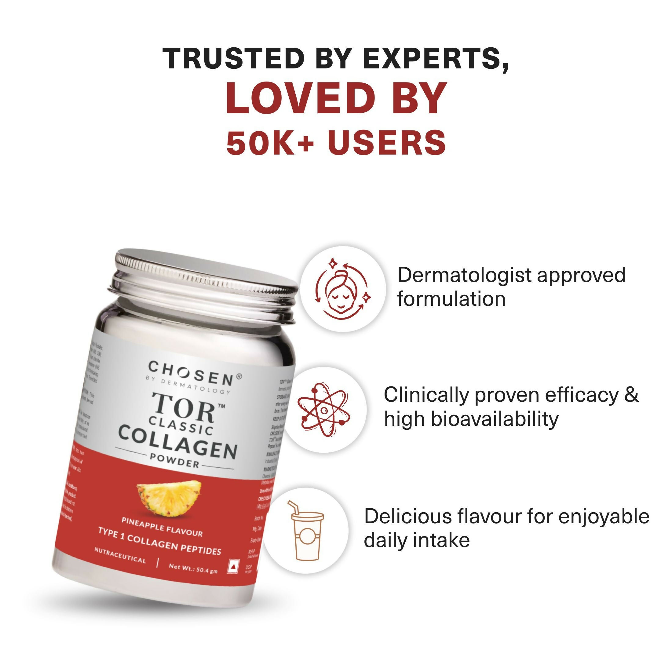 Chosen Tor Classic Marine Collagen Powder Skin Hair & Joint Health
