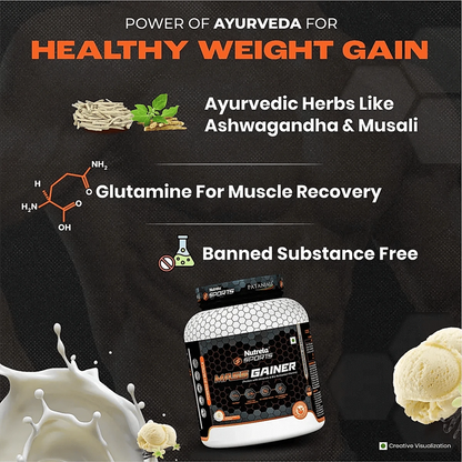 Patanjali Nutrela Sports Mass Gainer (Frvan-ice) - Distacart
