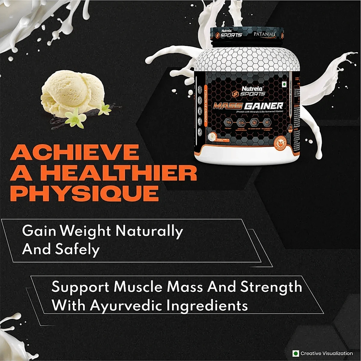 Patanjali Nutrela Sports Mass Gainer (Frvan-ice) - Distacart