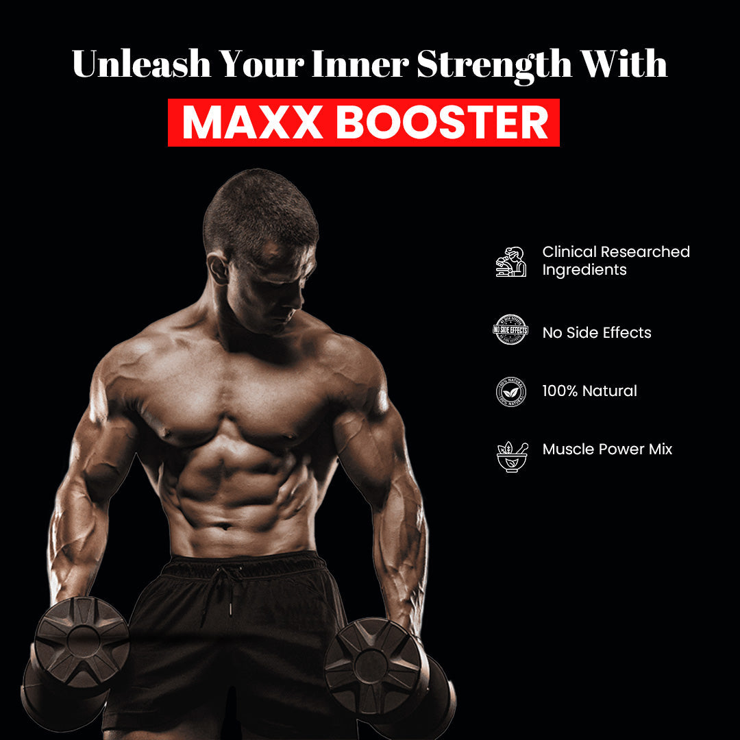 Jagat Pharma Maxx Booster- 60 Capsule Muscle Mass Gainer and Stamina Booster